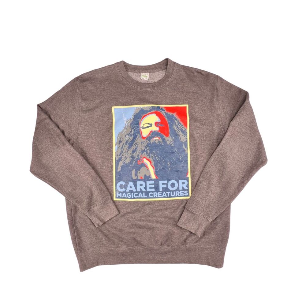 AWDis Hagrid Harry Potter Care Sweatshirt XL Magical Creatures Teacher Sweater